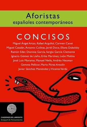 CONCISOS. AFORISTAS ESPAÑOLES CONTEMPORÁNEOS | 9788494535758 | VARIOS AUTORES