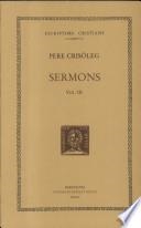 SERMONS, VOL. III: LXIII-XCII | 9788472254800 | CRISÒLEG, PERE