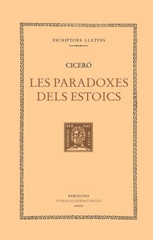 PARADOXES DELS ESTOICS, LES | 9788498592238 | CICERO, MARC TUL·LI