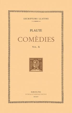 COMEDIES -  X- RUDENS | 9788498590111 | PLAUTE