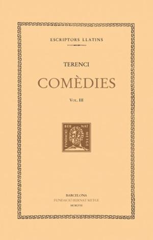 COMEDIES -  III - FORMIO | 9788498590173 | TERENCI