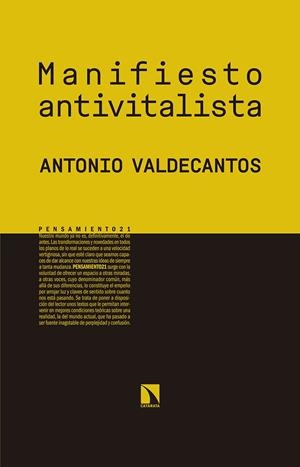 MANIFIESTO ANTIVITALISTA | 9788490975299 | VALDECANTOS, ANTONIO