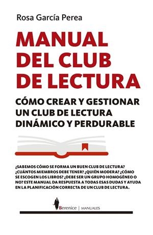 MANUAL DEL CLUB DE LECTURA | 9788416750382 | GARCÍA PEREA, ROSARIO