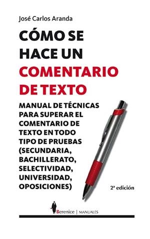 CÓMO SE HACE UN COMENTARIO DE TEXTO | 9788496756038 | ARANDA, JOSÉ CARLOS