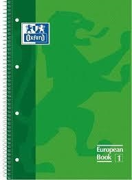 LLIBRETA OXFORD A4 4 TALADRES VERD POMA | 8412771083007