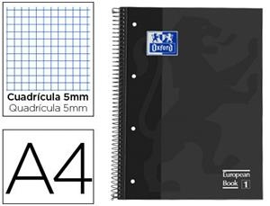 LLIBRETA OXFORD A4 4 TALADRES  NEGRA | 8412771117764