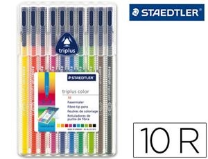 RETOLADORS 1MM TRIANGULARS 10 COLORS STAEDTLER | 4007817323175