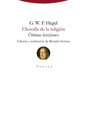 FILOSOFÍA DE LA RELIGIÓN | 9788498797107 | HEGEL, G. W .F.