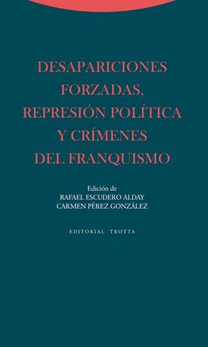 DESAPARICIONES FORZADAS, REPRESIÓN  POLITICA Y CRIMENES DEL FRANQUISMO | 9788498794564 | ESCUDERO / PEREZ