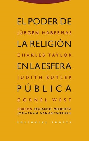 PODER DE LA RELIGION EN ESFERA PUBLICA, EL | 9788498792065 | HABERMAS, JÜRGEN / TAYLOR, CHARLES / BUTLER, JUDITH / WEST, CORNEL