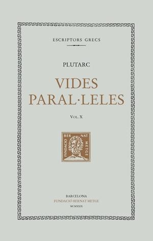 VIDES PARAL·LELES X | 9788472259447 | PLUTARC