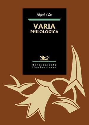VARIA PHILOLOGICA | 9788416981045 | D'ORS, MIGUEL