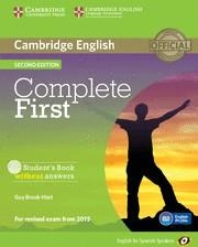 COMPLETE FIRST FOR SPANISH SPEAKERS STUDENT'S BOOK WITHOUT ANSWERS WITH CD-ROM 2 | 9788483238127 | BROOK-HART, GUY