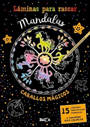 LÁMINAS PARA RASCAR MANDALAS - CABALLOS | 9789403213545 | BALLON