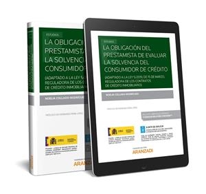 OBLIGACION DEL PRESTAMISTA DE EVALUAR LA SOLVENCIA DEL CONSUMIDOR DE CRÉDITO | 9788413097824 | COLLADO RODRÍGUEZ, NOELIA