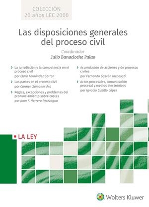 DISPOSICIONES GENERALES DEL PROCESO CIVIL, LAS | 9788490207918 | FERNÁNDEZ CARRON, CLARA / SAMANES ARA, CARMEN / HERRERO, JUAN H. / GASCÓN INCHAUSTI, FERNANDO