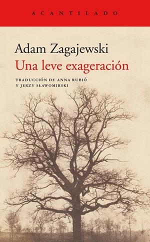 LEVE EXAGERACIÓN, UNA | 9788417346980 | ZAGAJEWSKI, ADAM