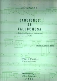 CANCIONES DE VALLDEMOSA (A FEDERICO CHOPÍN IN MEMORIAM) (1976) | 9788486230265 | GARCÍA ABRIL, ANTÓN