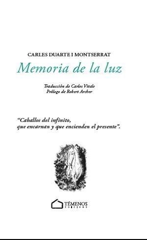 MEMORIA DE LA LUZ | 9788494989759 | DUARTE, CARLES