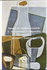 MANUAL DE LITERATURA ESPAÑOLA X - NOVECENTISMO Y VANGUARDIA | 9788485511198 | PEDRAZA