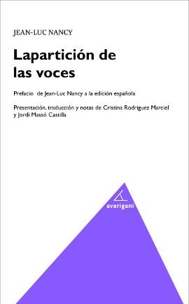 PARTICION DE LAS VOCES, LA | 9788493913076 | NANCY, JEAC LUC