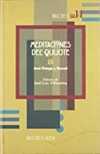 MEDITACIONES DEL QUIJOTE | 9788497420396 | ORTEGA Y GASSET, JOSE
