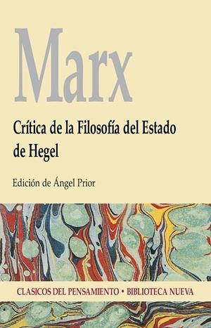 CRITICA DE LA FILOSOFIA DEL ESTADO DE HEGEL | 9788470309823 | MARX, KARL