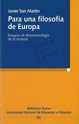 PARA UNA FILOSOFIA DE EUROPA | 9788497427043 | SAN MARTIN SALA, JAVIER