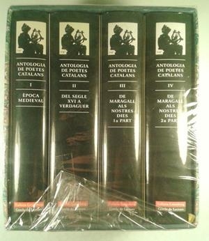 ANTOLOGIA DE POETES CATALANS I, II, III I IV | 9788481091366 | VARIOS AUTORES
