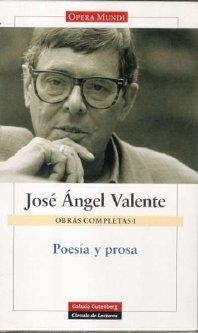 POESÍA Y PROSA | 9788481095968 | VALENTE, JOSÉ ÁNGEL