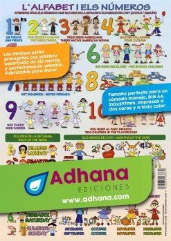 LAMINA DIDÁCTICA L'ALFABET I ELS NÚMEROS | 8436005168674