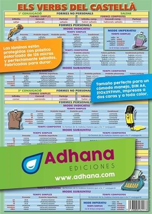 LAMINA DIDÁCTICA ELS VERBS DEL CASTELLÀ | 8436005162177