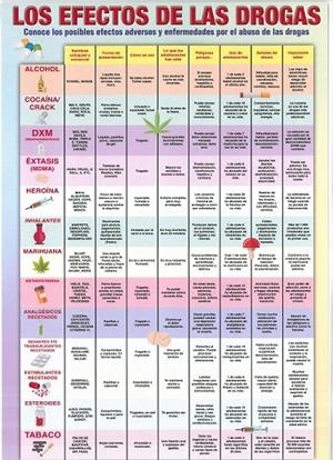 LÁMINA DIDÁCTICA LOS EFECTOS DE LAS DROGAS | 8436005171094