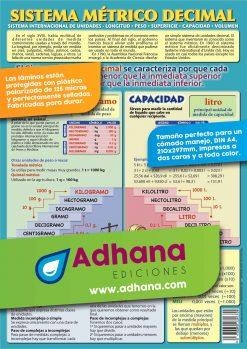 LÁMINA DIDÁCTICA SISTEMA MÉTRICO DECIMAL | 8436005160630