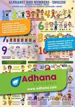 LÁMINA DIDÁCTICA ALPHABET AND NUMERS | 8436005168452