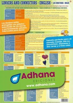 LÁMINA DIDÁCTICA LOS CONECTORES- LINKERS AND CONNECTORS | 8436005169213