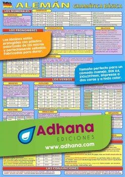 LÁMINA DIDÁCTICA ALEMÁN. GRAMÁTICA BÁSICA | 8436005167509