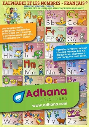LÁMINA DIDÁCTICA ALFABETO Y NÚMEROS- L'ALPHABET ET LES NOMBRES | 8436005169893