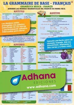 LÁMINA DIDÁCTICA GRAMÁTICA BÁSICA- LA GRAMMAIRE DE BASE | 8436005169909