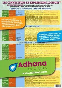 LÁMINA DIDÁCTICA LOS CONECTORES- LES CONNECTEURS ET EXPRESSIONS LOGIQUES | 8436005169800