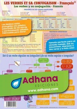 LÁMINA DIDÁCTICA LOS VERBOS Y SU CONJUGACIÓN- LES VERBS ET SA CONJUGASION | 8436005169916