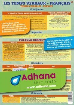 LÁMINA DIDÁCTICA TIEMPOS VERBALES- LES TEMPS VERBAUX | 8436005169862