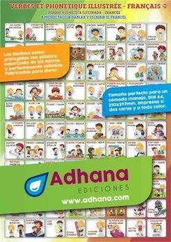 LÁMINA DIDÁCTICA VERBOS Y FONÉTICA ILUSTRADA- VERBES ET PHONÉTIQUE ILLUSTRÉE | 8436005169886