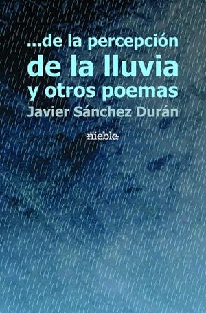 ... DE LA PERCEPCIÓN DE LA LLUVIA Y OTROS POEMAS | 9788412111026 | SÁNCHEZ DURÁN, JAVIER