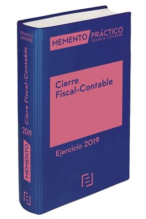 MEMENTO CIERRE FISCAL-CONTABLE. EJERCICIO 2019 | 9788417985080 | LEFEBVRE-EL DERECHO