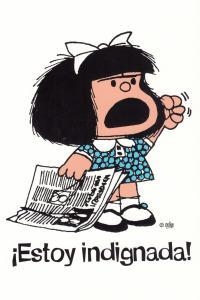 CUADERNO MAFALDA ESTOY INDIGNADA - GRANDE | 9788862128742 | QUINO