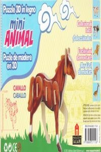 CABALLO MINI ANIMAL PUZLE DE MADERA EN 3D | 9788868211196