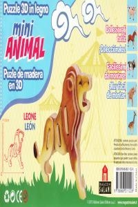 LEON MINI ANIMAL PUZLE DE MADERA EN 3D | 9788868211226