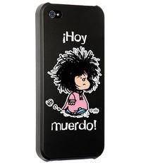 CARCASA IPHONE 5 - 5S MAFALDA HOY MUERDO NEGRA | 9788868211721 | QUINO