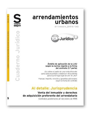 VENTA DEL INMUEBLE Y DERECHOS DE ADQUISICIÓN PREFERENTE DEL ARRENDATARIO | 9788417788704 | EDITORIAL SEPIN